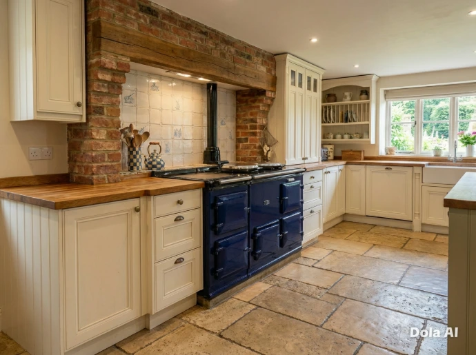 Electric AGA in older kitchen 